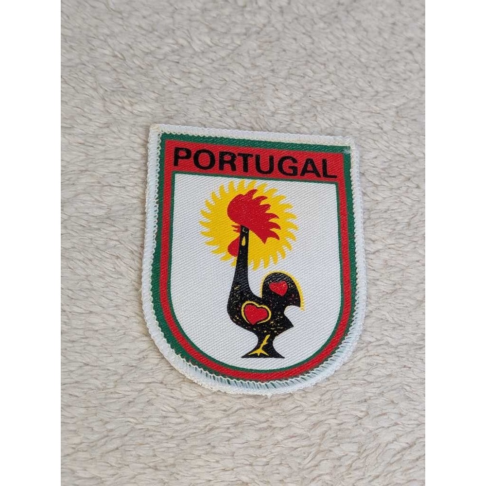 Portugal Rooster Sun Crest Embroidered Patch Souvenir Travel Badge